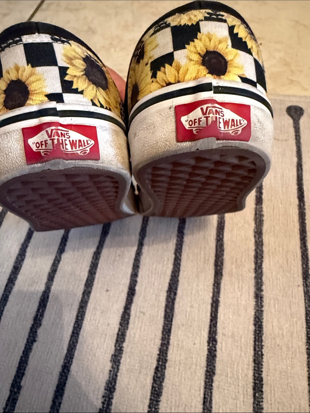 Vans Sunflower Checkered Slip On - Picture 4 of 5